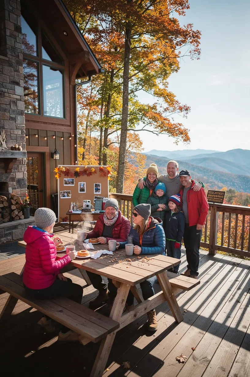 Уютное кафе на живописном маршруте в США с зонами для фотосъемки и мгновенной печатью сувениров.